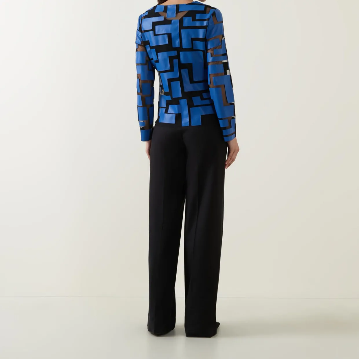 Laser-Cut Leatherette Jacket