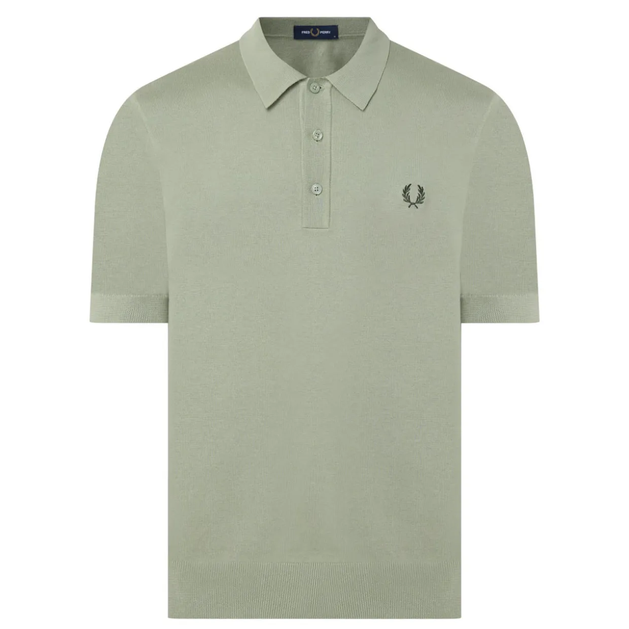 Laurel Wreath Logo Knitted Polo Shirt