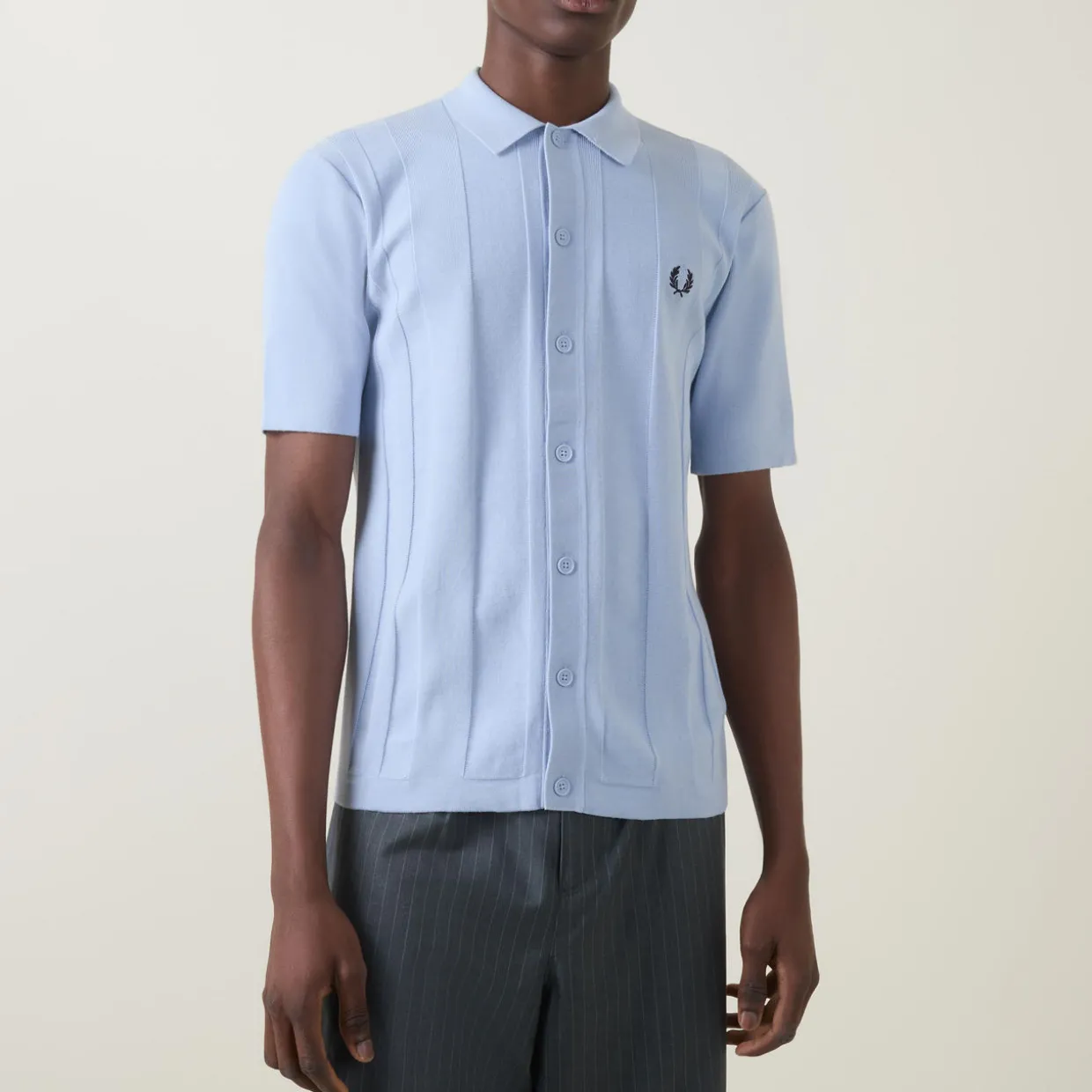Laurel Wreath Logo Polo Cardigan