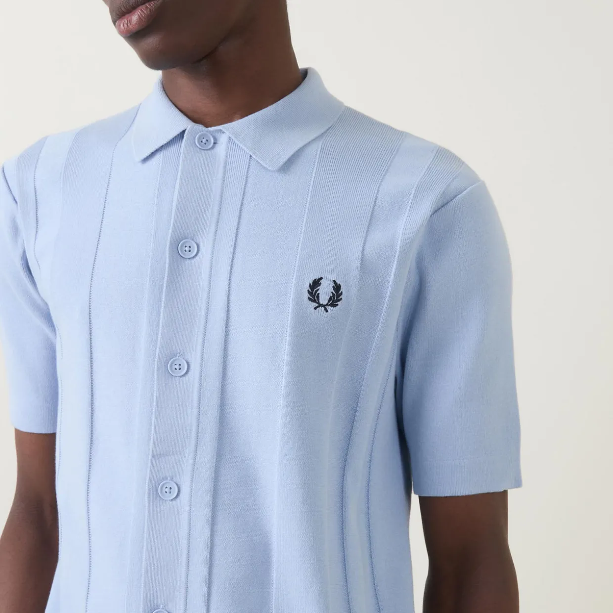 Laurel Wreath Logo Polo Cardigan