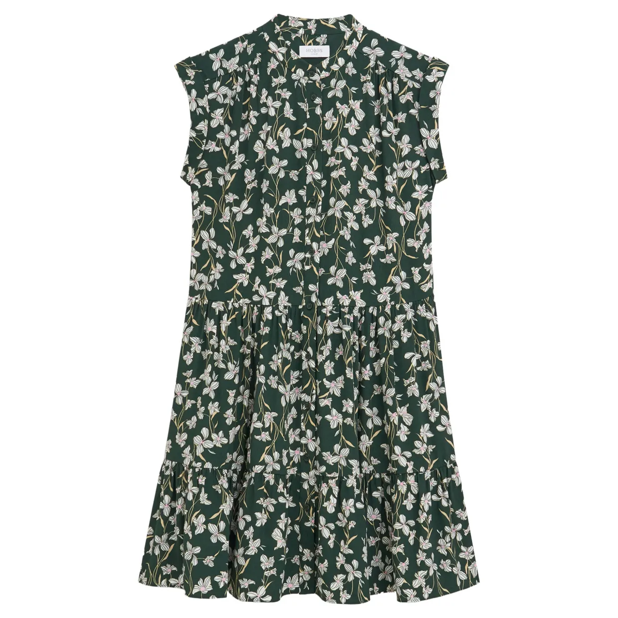 Layla Floral Flared Mini Shirt Dress