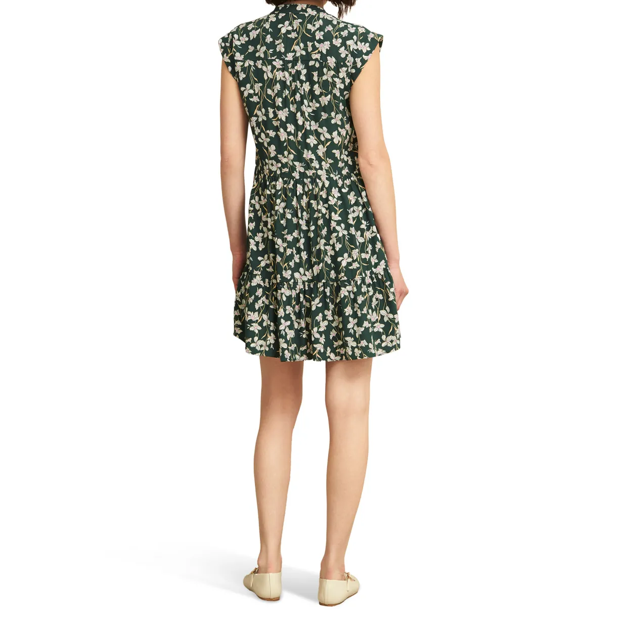 Layla Floral Flared Mini Shirt Dress