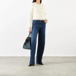 Le Slim Palazzo High-Rise Wide Leg Jeans