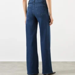 Le Slim Palazzo High-Rise Wide Leg Jeans