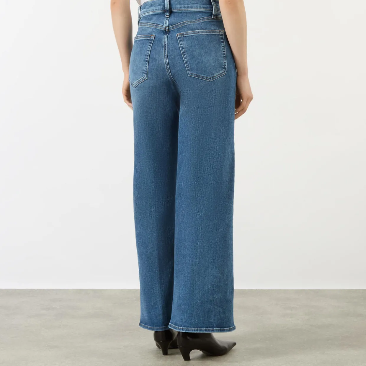 Le Slim Palazzo Wide-Leg Jeans