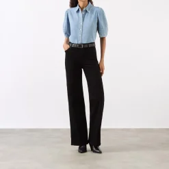 Le Slim Palazzo Wide-Leg Jeans