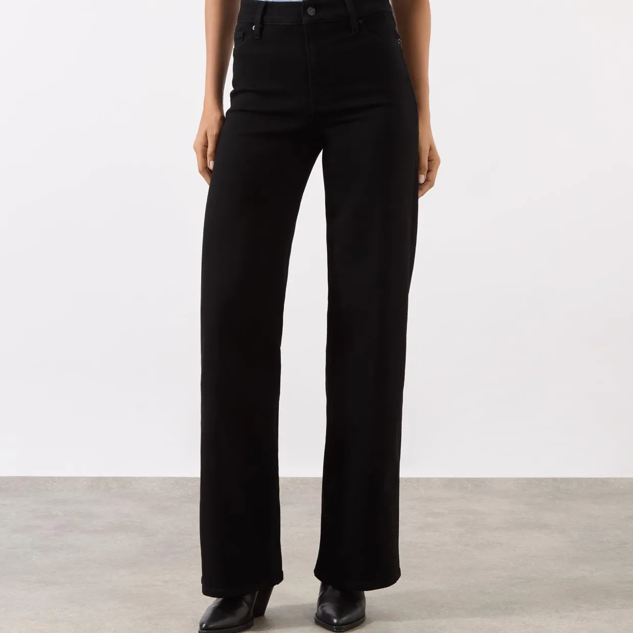 Le Slim Palazzo Wide-Leg Jeans