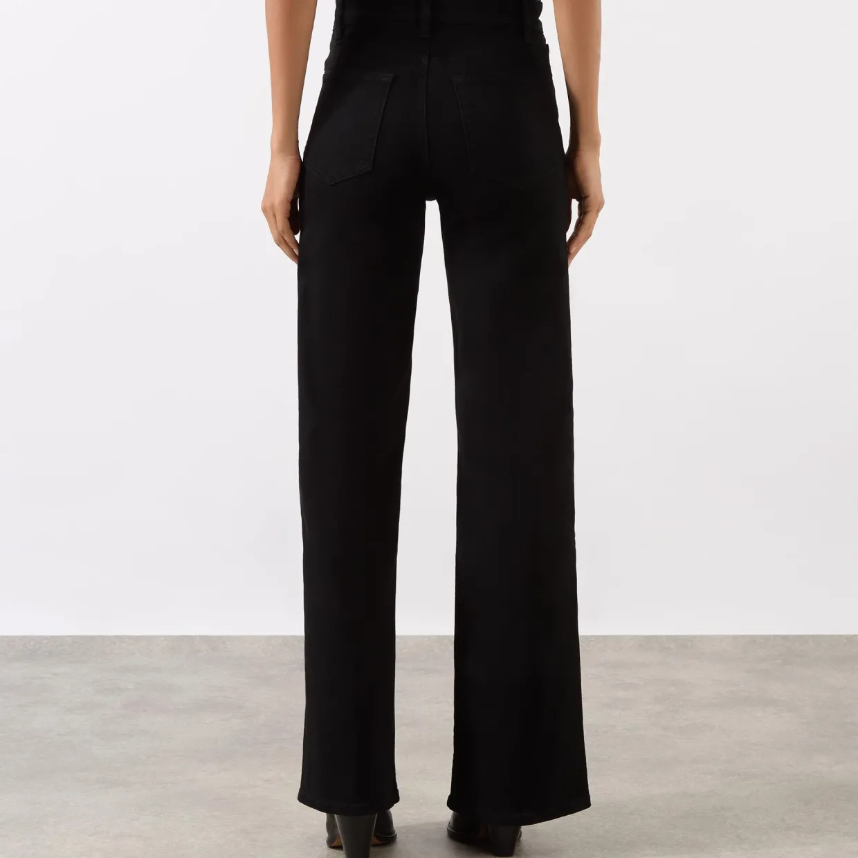 Le Slim Palazzo Wide-Leg Jeans