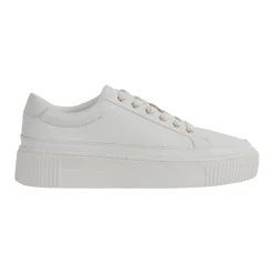 Leanne Leather Platform Trainers