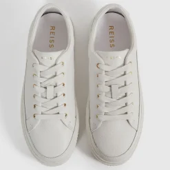 Leanne Leather Platform Trainers