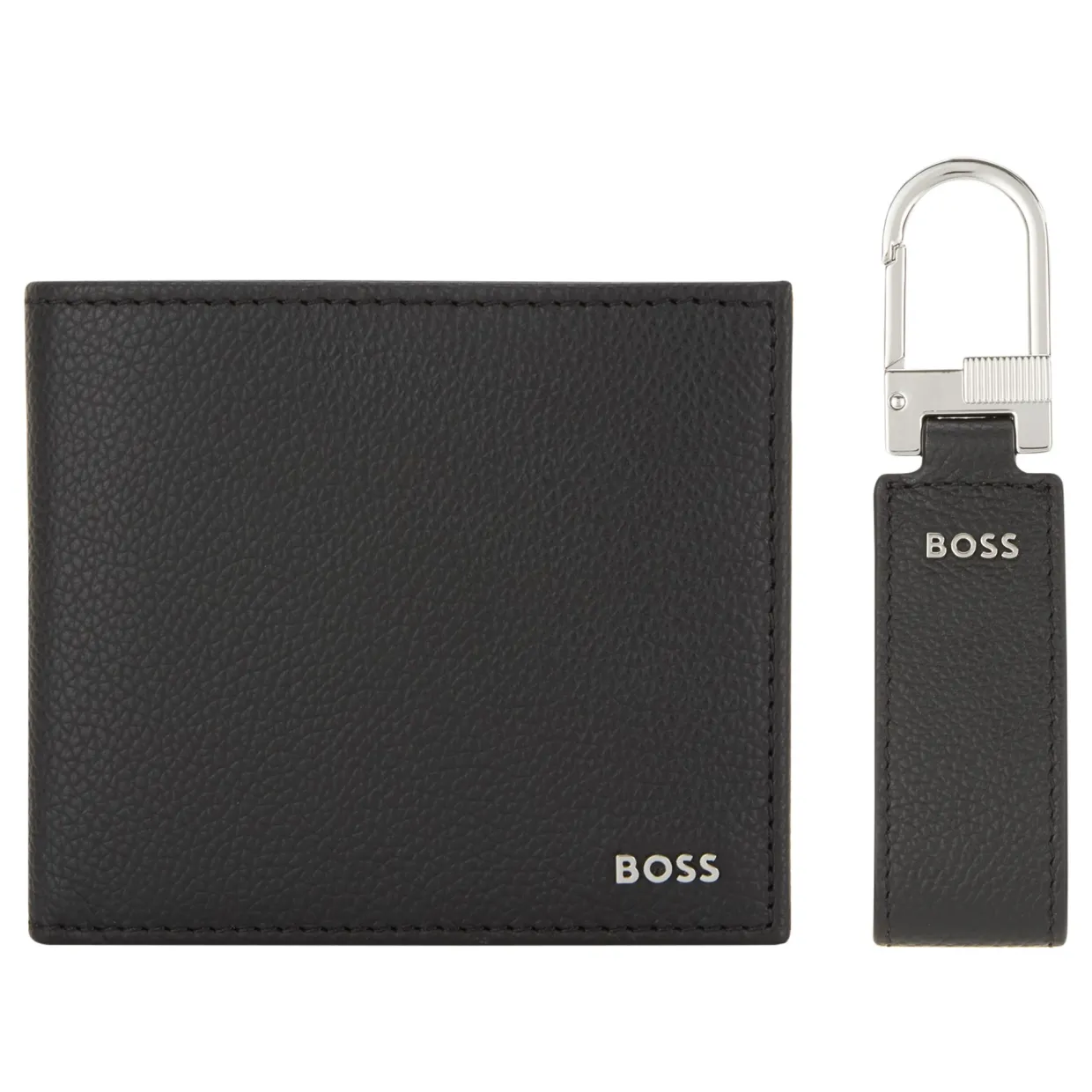 Leather Wallet & Keyring Two-Piece Set