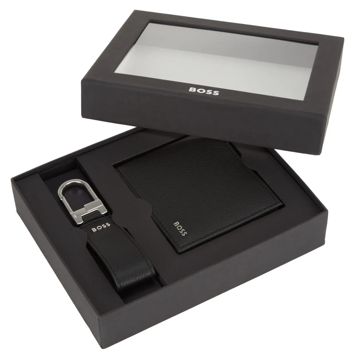 Leather Wallet & Keyring Two-Piece Set