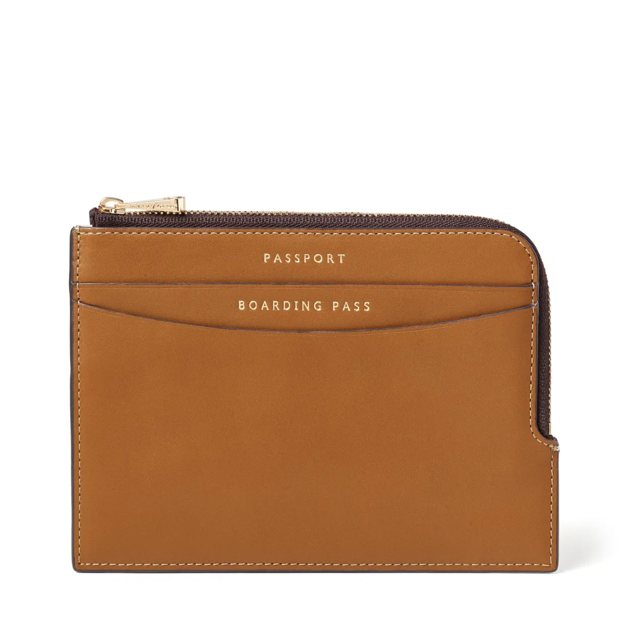 Leather Zipped Travel Wallet