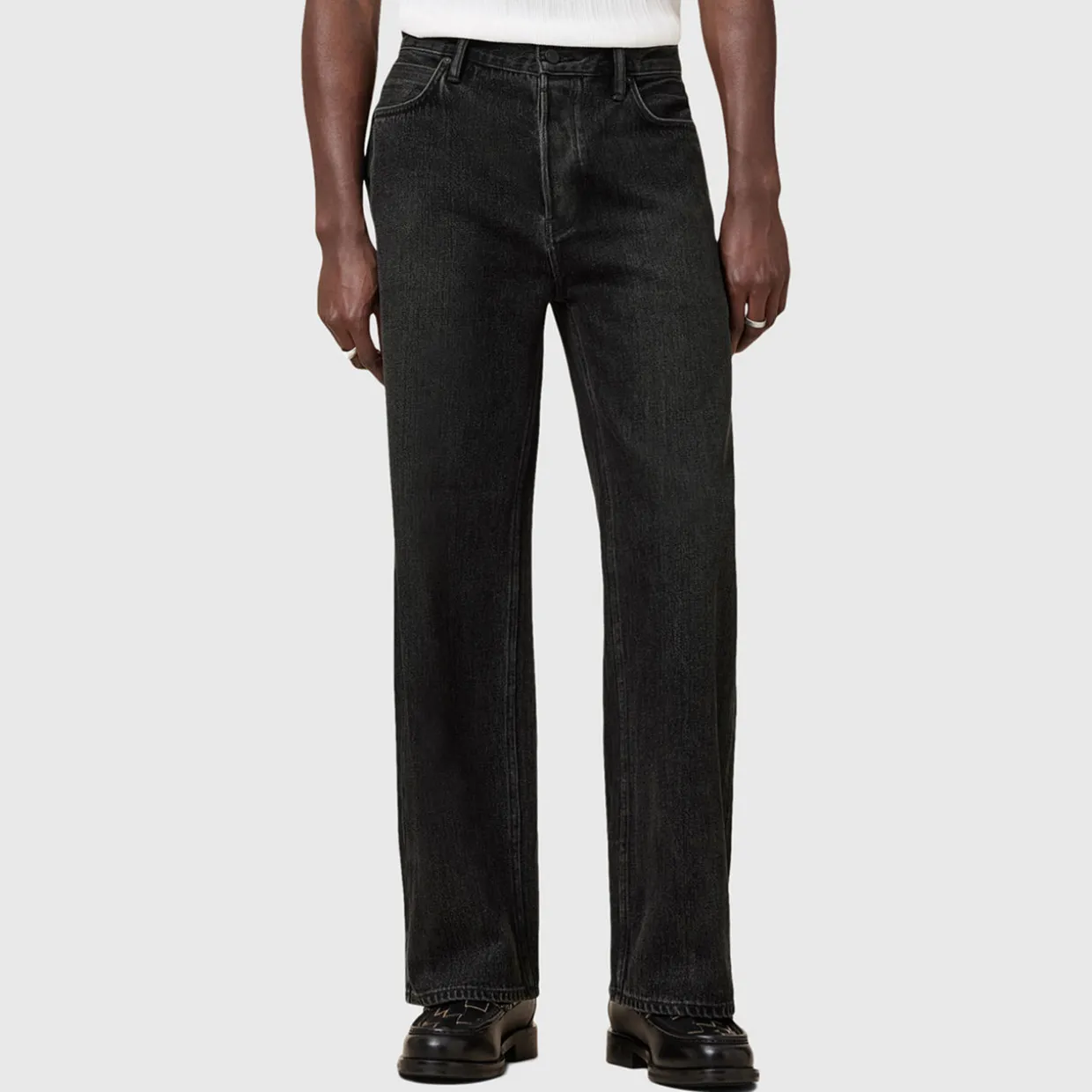 Lenny Washed Straight Leg Jeans