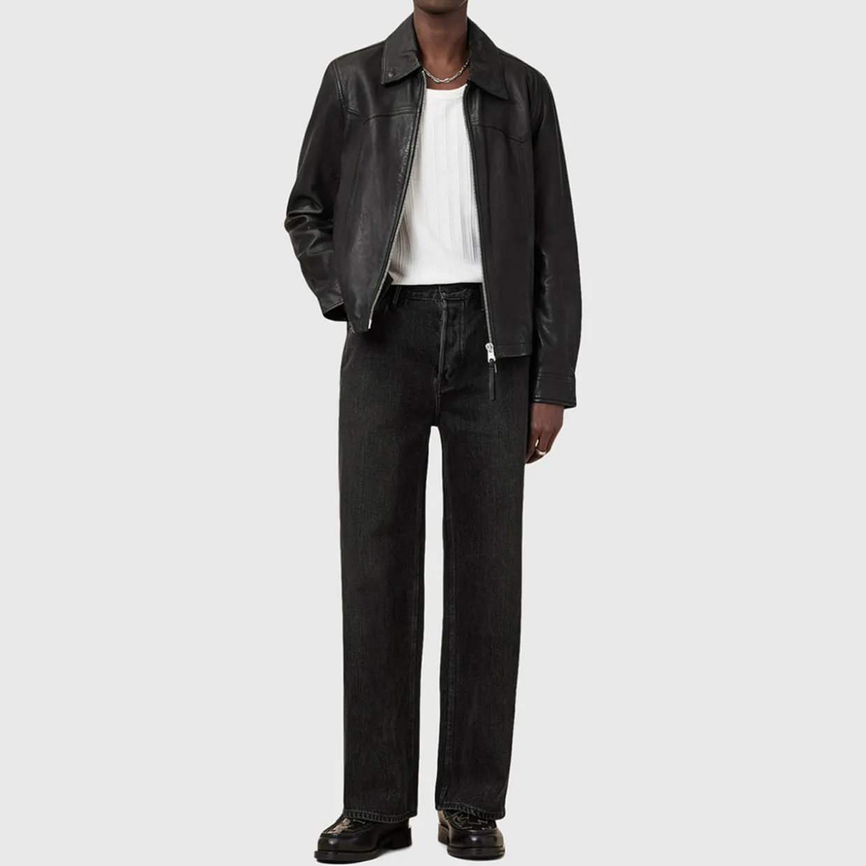 Lenny Washed Straight Leg Jeans