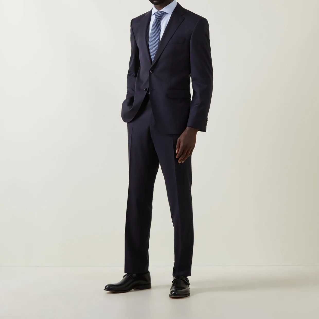 Lenon Solid Suit Trousers