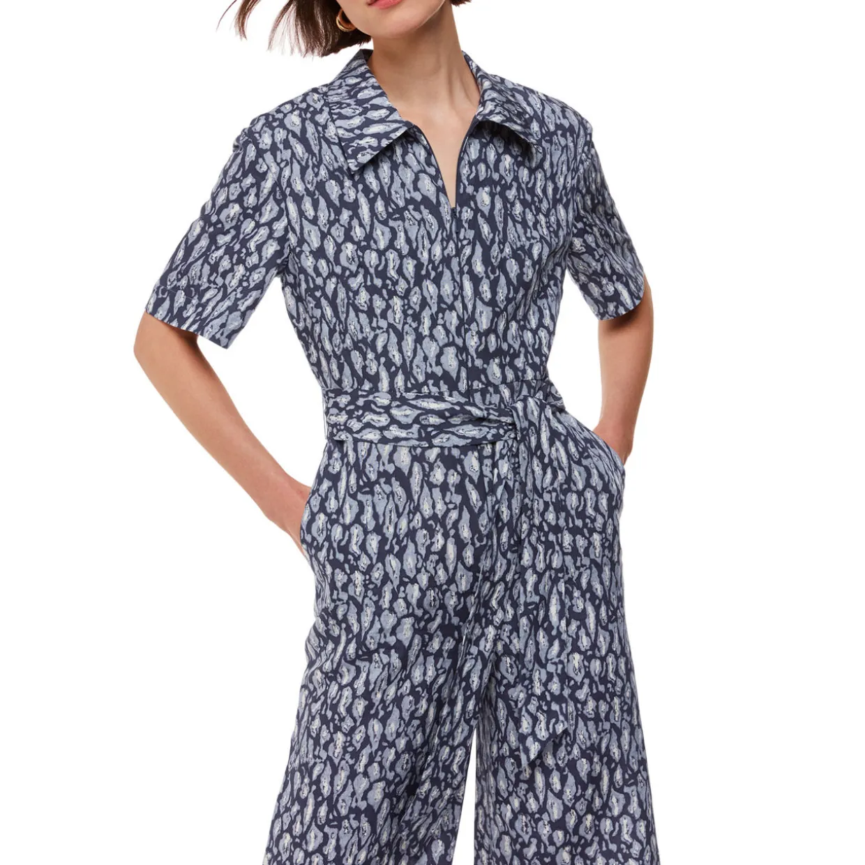 Leopard Belted Jumpsuit