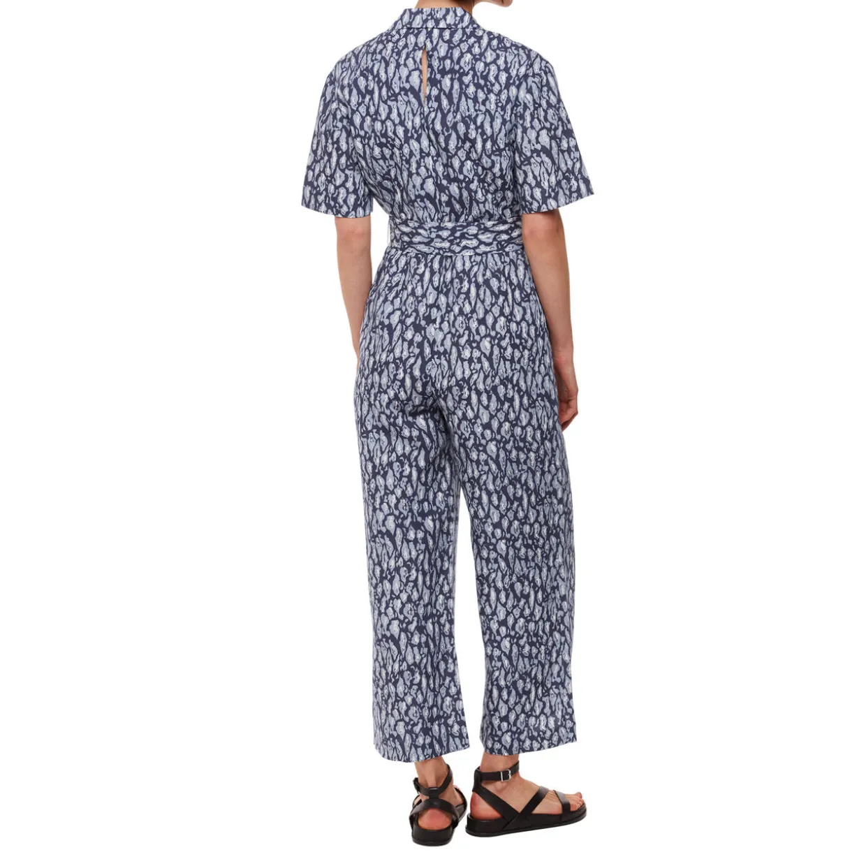 Leopard Belted Jumpsuit