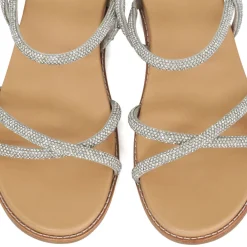 Levia Diamanté Crossover Sandals