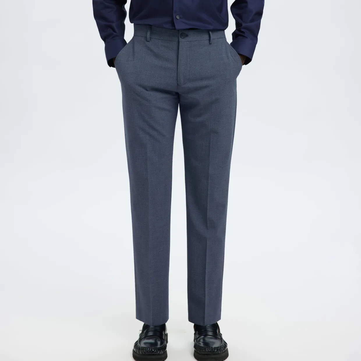 Liam Checked Tailored Suit Trousers