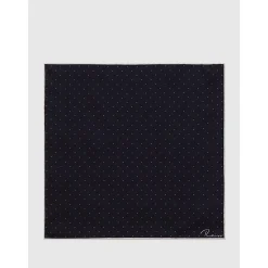 Liam Polka Dot Silk Pocket Square
