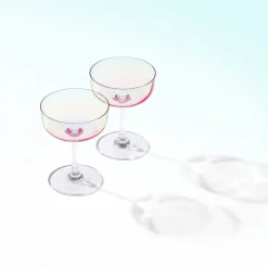 Like Pearl Champagne Coupe, Set of Two