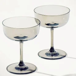 Like Smoke Champagne Coupe, Set of Two