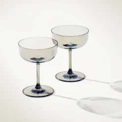 Like Smoke Champagne Coupe, Set of Two