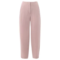 Linen Barrel Leg Trousers