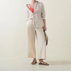 Linen Palazzo Trousers