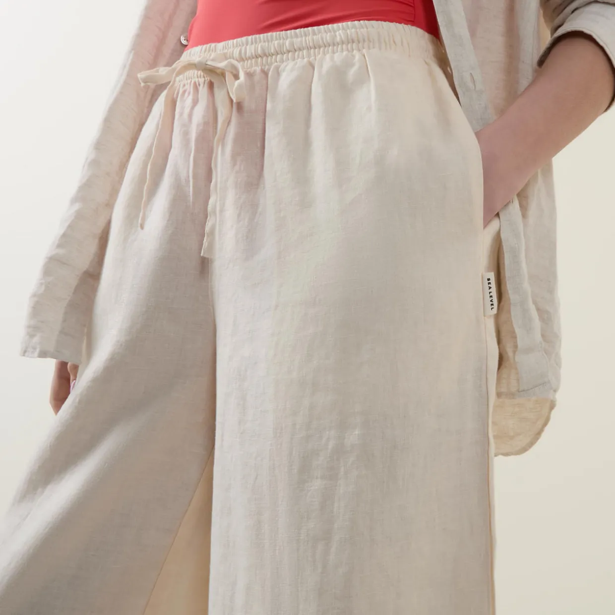 Linen Palazzo Trousers