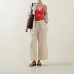 Linen Palazzo Trousers