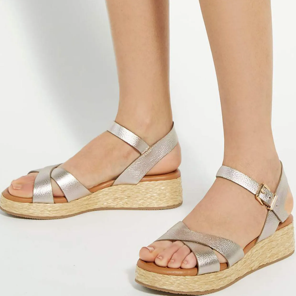 Littleton Raffia Flatform Sandals