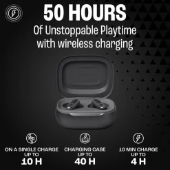 Live Flex 3 Noise Cancelling Earbuds with Charging Case Black