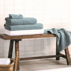 Living Textures Towel Misty Teal