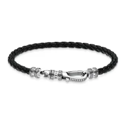 Lobster Clasp Leather Bracelet