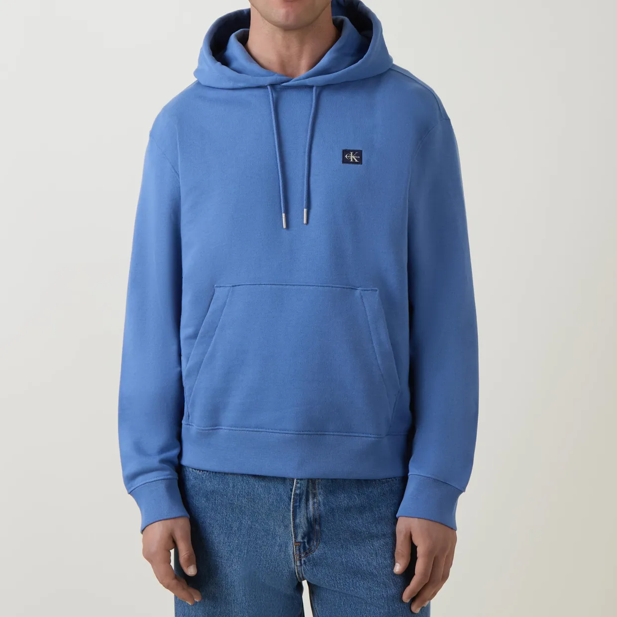 Logo Badge Drawstring Hoodie