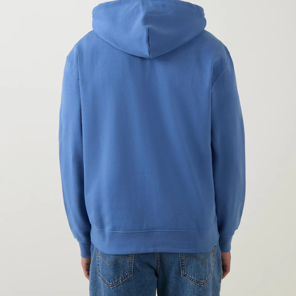 Logo Badge Drawstring Hoodie