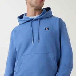 Logo Badge Drawstring Hoodie