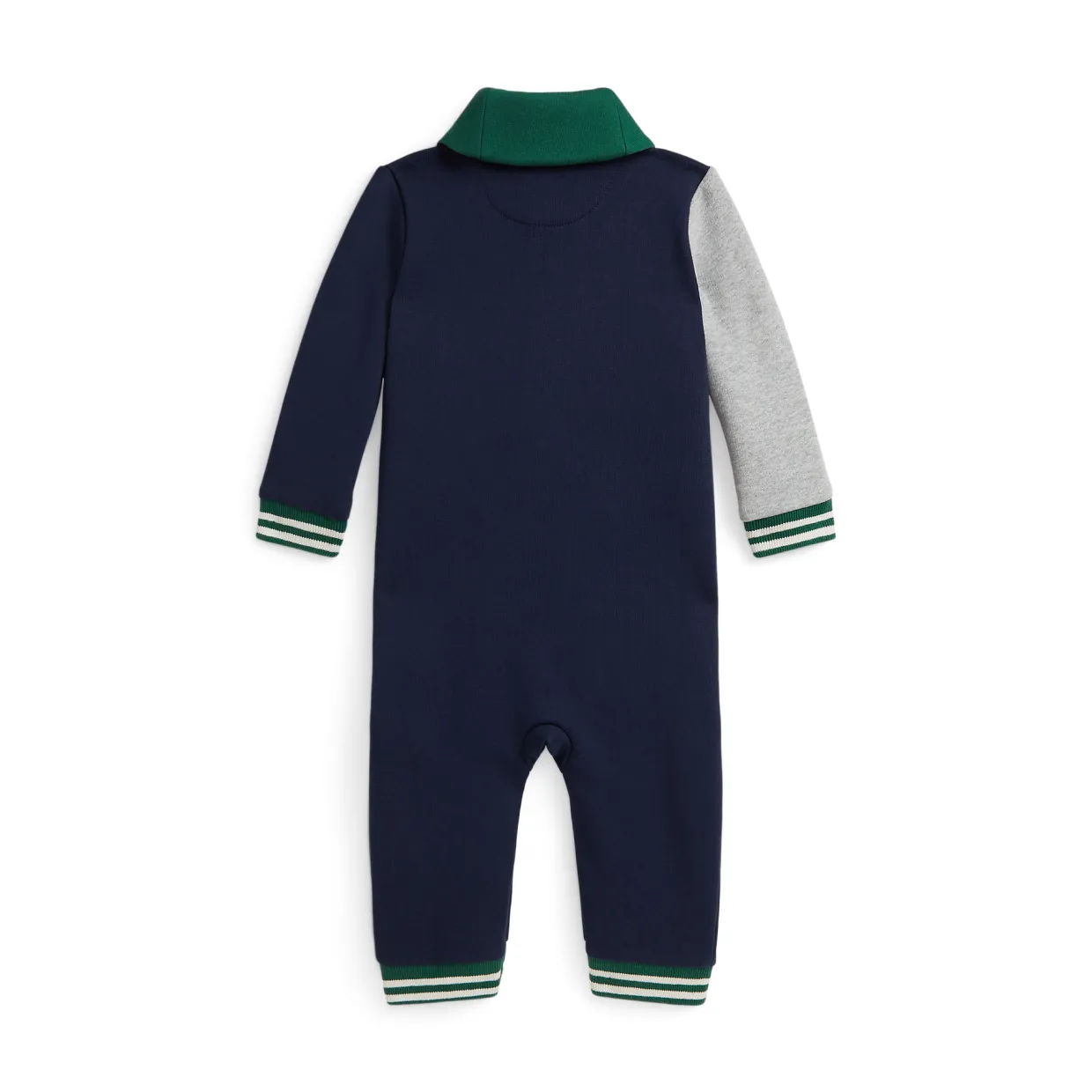 Logo Colour-Block Fleece Babygrow 3-12 Months