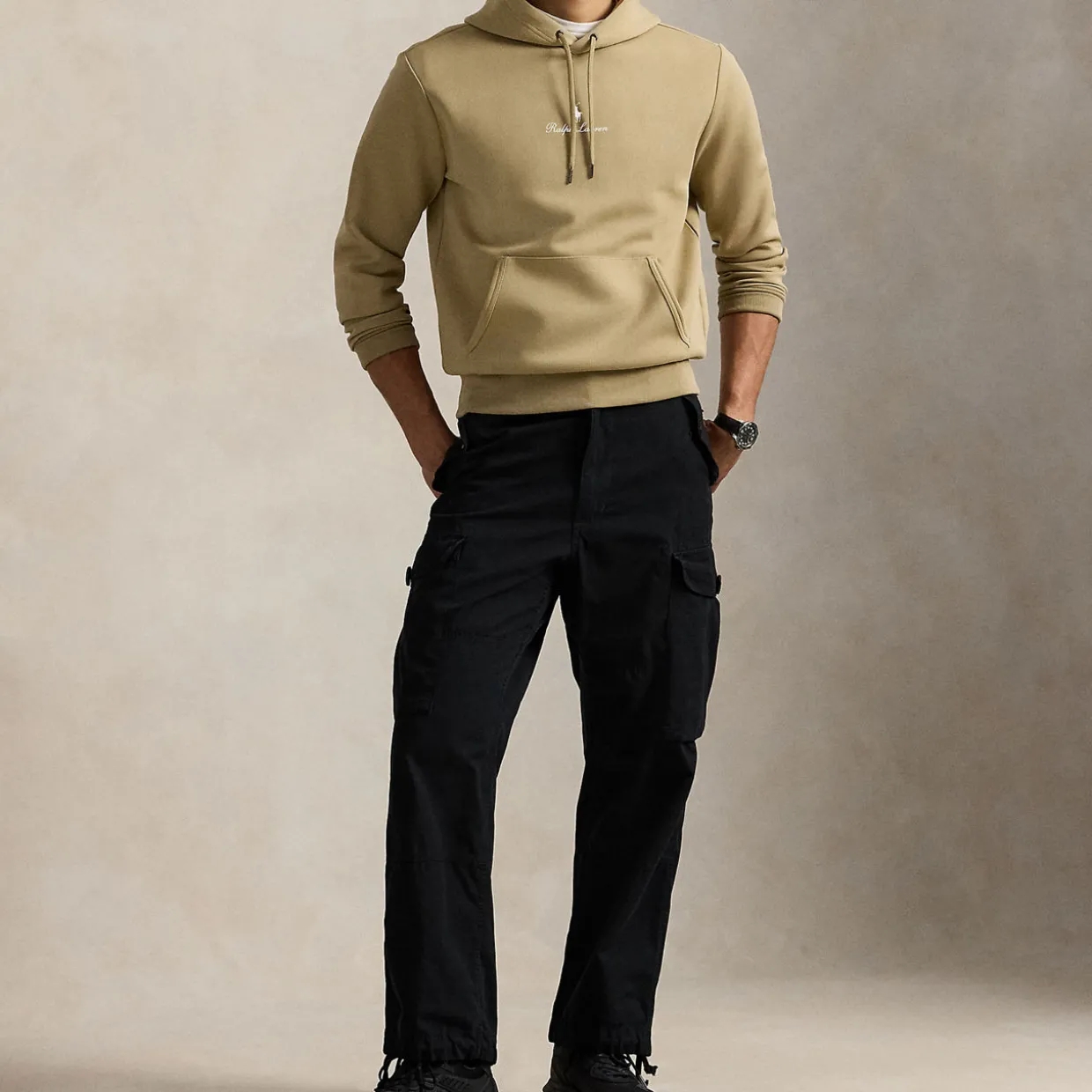 Logo Double-Knit Hoodie