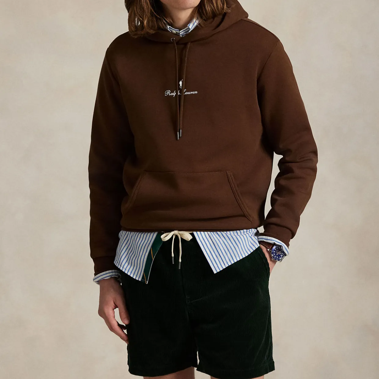 Logo Double-Knit Hoodie