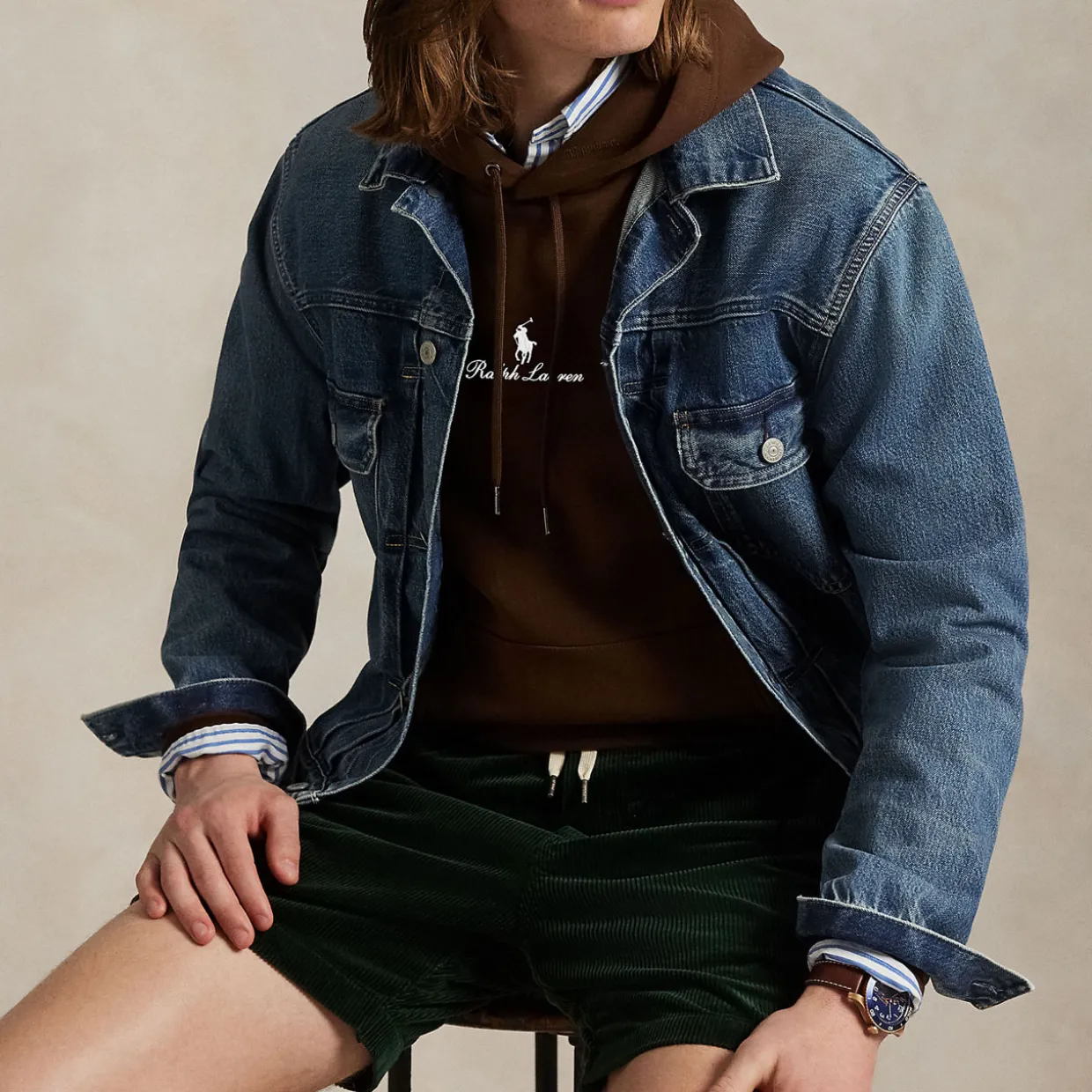 Logo Double-Knit Hoodie