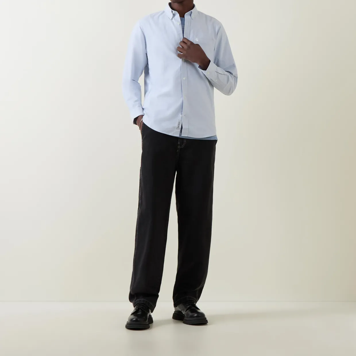 Logo Embroidered Oxford Shirt