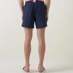 Logo Flag Drawstring Swim Shorts