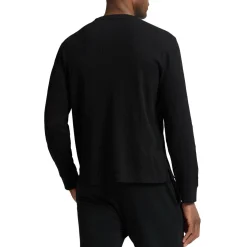 Logo Henley Long-Sleeved Lounge Top