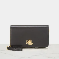 Logo Leather Chain Wallet