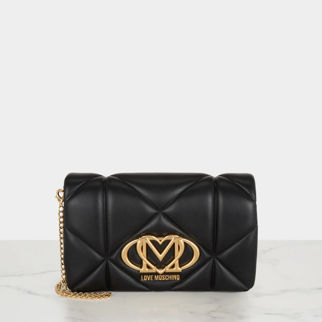 Logo Quilted Crossbody Bag
