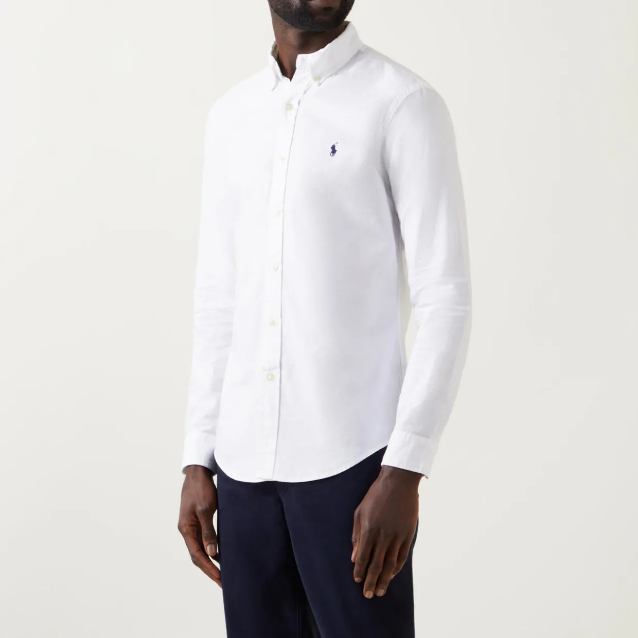 Logo Slim Fit Garment-Dyed Shirt