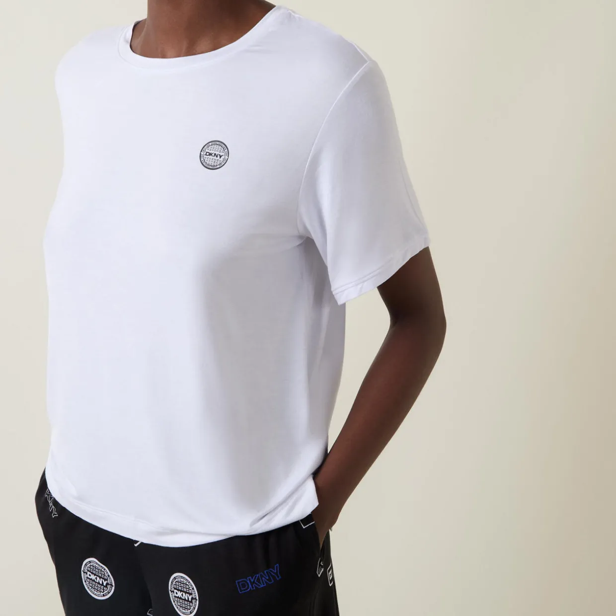 Logo T-Shirt & Logo Badge Boxer Shorts Pyjama Set